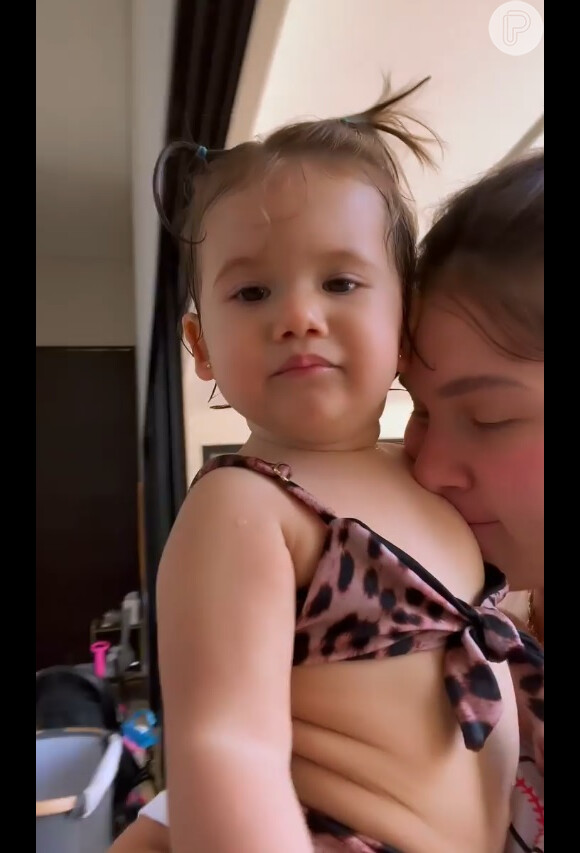 Filha de Virginia Fonseca, Maria Alice, 1 ano, abalou a mãe ao falar 'mamãe'