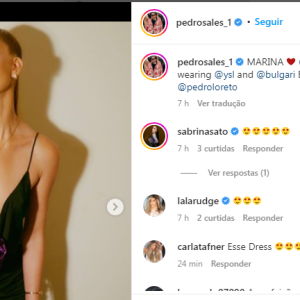 Marina Ruy Barbosa: decote profundo em V conferiu toque de sensualidade à produção