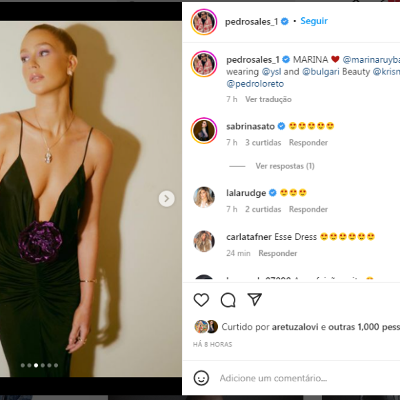 Marina Ruy Barbosa: decote profundo em V conferiu toque de sensualidade à produção