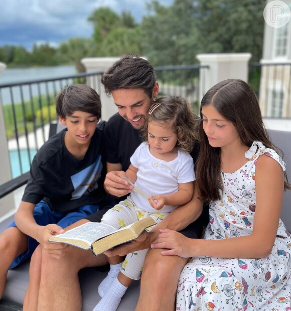Kaká também é pai de Esther, de 1 ano, da relação com Carol Dias