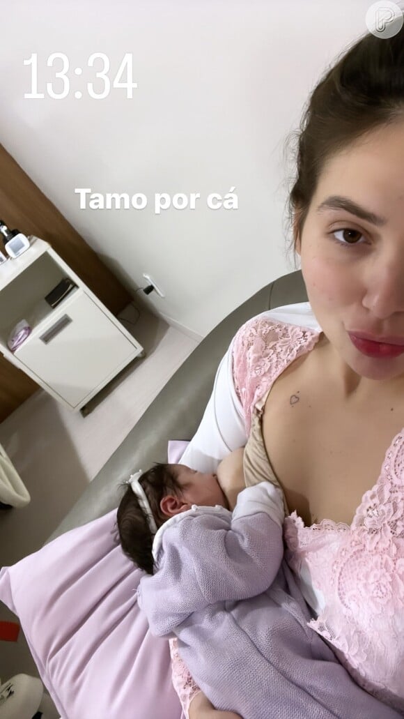 Virgínia Fonseca está na maternidade com a filha caçula
