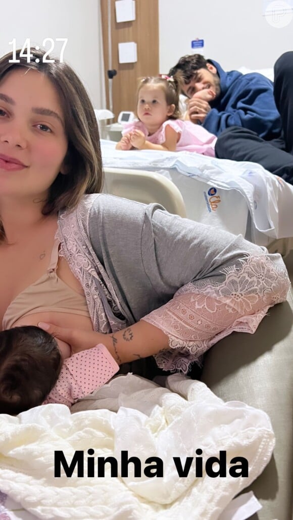 Virgínia Fonseca mostra família no hospital