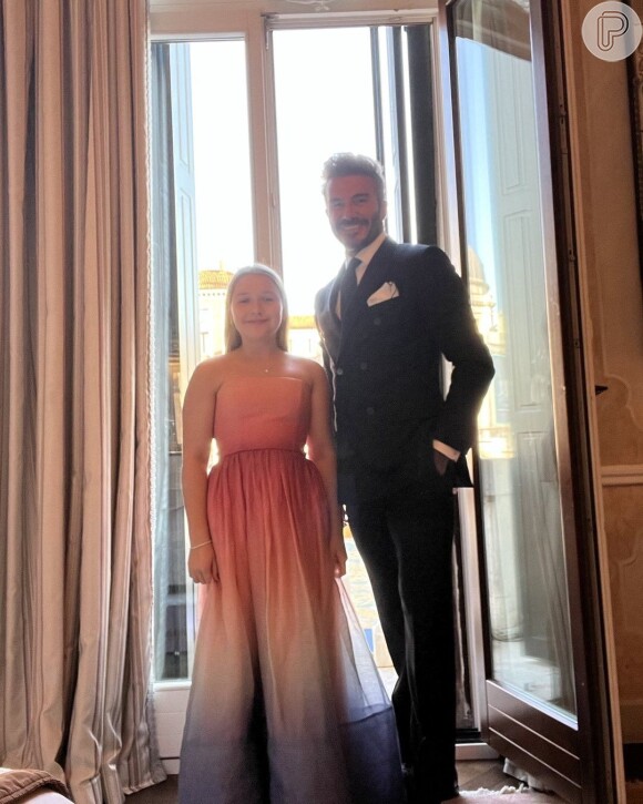 Harper Beckham, filha de David Beckman e Victoria Beckman, esbanja estilo