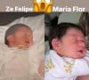 Virgínia Fonseca havia comparado a filha Maria Flor, nascida há 1 semana, com o pai, Zé Felipe