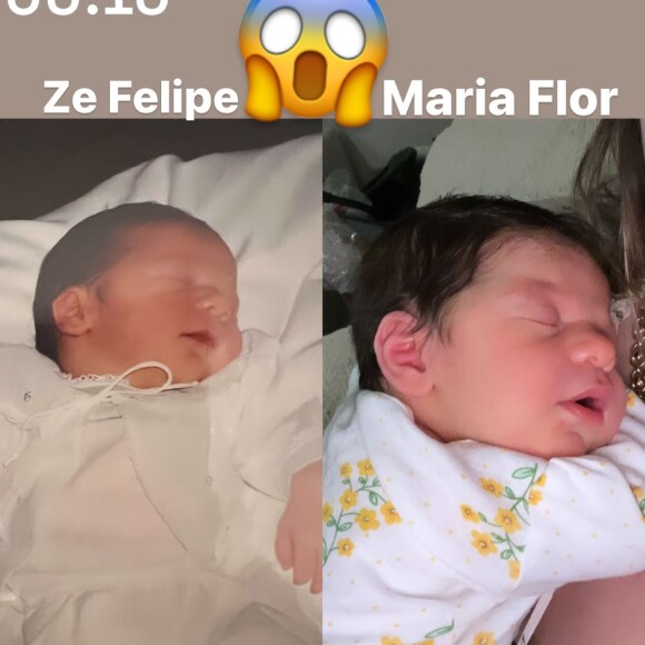 Virgínia Fonseca havia comparado a filha Maria Flor, nascida há 1 semana, com o pai, Zé Felipe