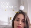 Virgínia Fonseca amamentou a filha Maria Flor com um vídeo pouco depois das 9h de sexta-feira 28 de outubro de 2022