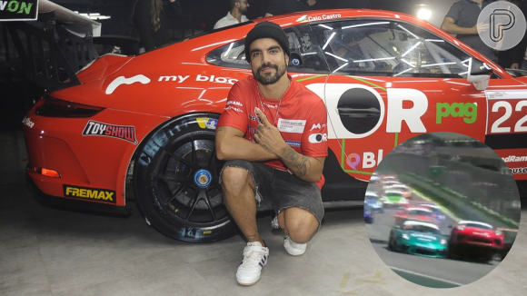Caio Castro se envolveu em acidente em corrida na Porsche Cup