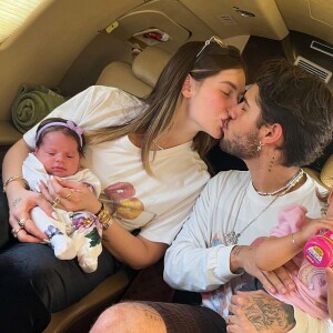 Virgínia Fonseca e Zé Felipe são pais de Maria Alice, de 1 ano, e Maria Flor, de 1 mês