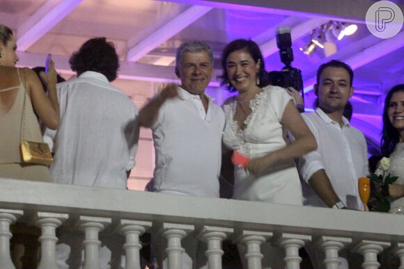 Lilia Cabral e José Mayer passam o Réveillon no Copacabana Palace, em 31 de dezembro de 2014