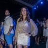 A blogueira de moda Camila Coutinho, do 'Garotas Estúpidas', também prestigiou a festa na Pousada Zé Maria