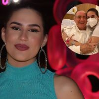 Lívian Aragão posta foto com pai no hospital e atualiza estado de saúde de Renato Aragão