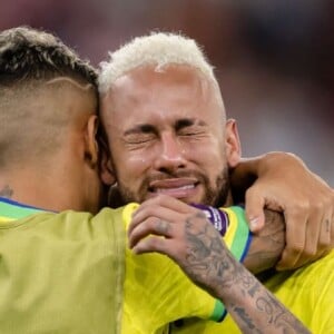 Neymar chora após derrota do Brasil para a Croácia na Copa do Mundo 2022