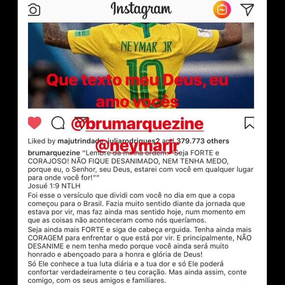 Fãs de Bruna Marquezine e Neymar recuperam carta emocionante