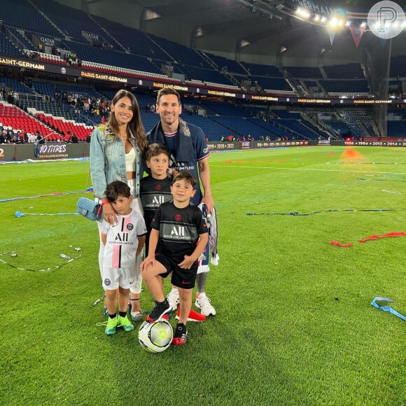 Segidores se encantaram com a foto de Messi com a família