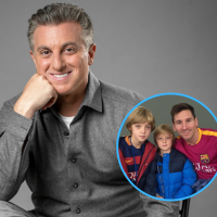 Filhos de Luciano Huck posam com estrela da Copa do Mundo e apresentador cita elo com Argentina