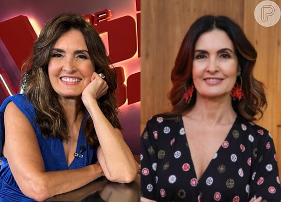 Cabelo moreno iluminado foi aposta de Fátima Bernardes para comandar o 'The Voice Brasil'