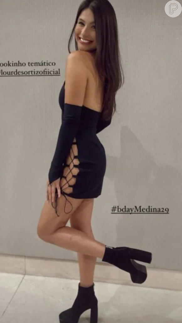 Fernanda Braga publicou foto com o mesmo vestido com que aparece no flagra com Gabriel Medina