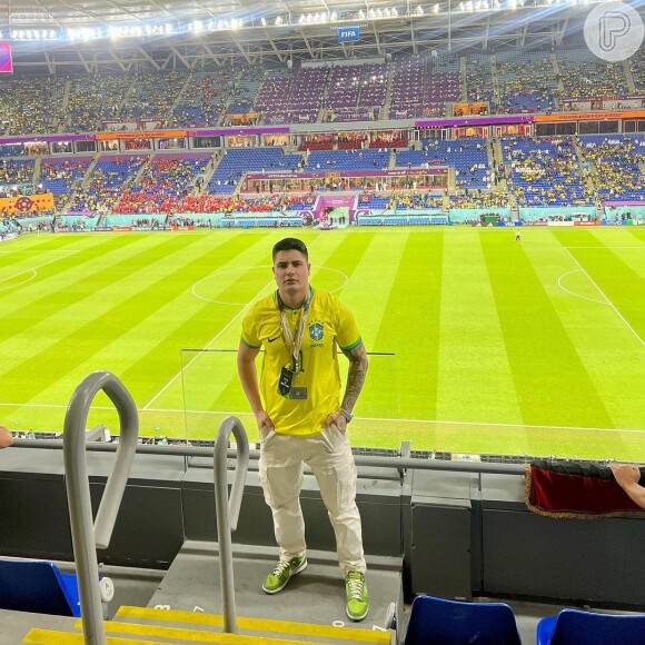 Coincidentemente (ou não), Lucas Souza estava no Catar para assistir a jogos da Copa do Mundo