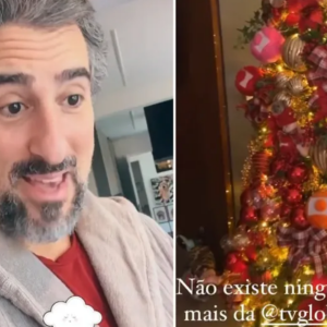 Marcos Mion mostrou para os seguidores como ficou sua árvore de Natal