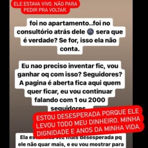 Recentemente, Lara Nesteruk contou que procurou Neto Dourado após o divórcio
