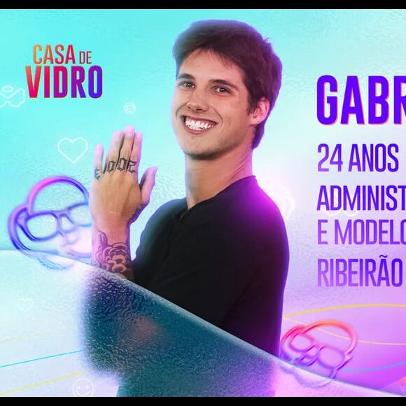 BBB 23: Ex-Casa de Vidro, Gabriel tem 24 anos e é modelo