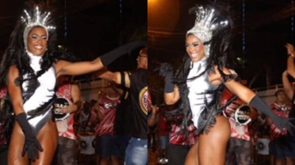 Rainha de Bateria da Viradouro, Erika Januza agita ensaio de rua após confirmar fim de namoro. Fotos!