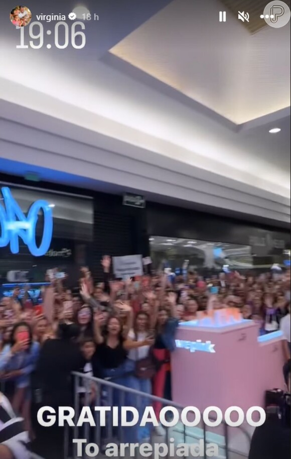 Fãs de Virgínia Fonseca lotaram um shopping e Goiânia