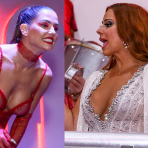 Deborah Secco e Viviane Araújo se encontraram no ensaio do Salgueiro para o Carnaval 2023