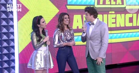 Fernanda Paes Leme participou do segundo programa da nova temporada do 'Tudo pela Audiência' nesta terça-feira, 6 de janeiro de 2015
