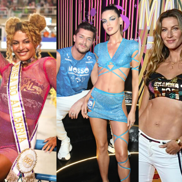 Ousadia e criatividade! 25 fotos de famosos com abadás customizados nos camarotes do Carnaval