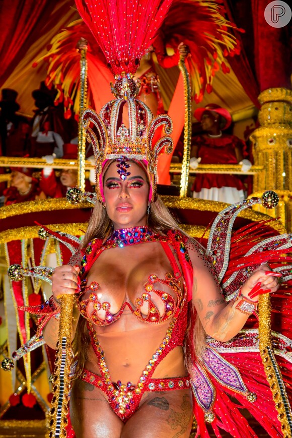 Rafaella Santos retornou ao Carnaval para desfilar mais uma vez no Salgueiro
