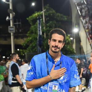 Enzo Celulari voltou a desfilar na ala da Diretoria da Beija-Flor no carnaval 2023