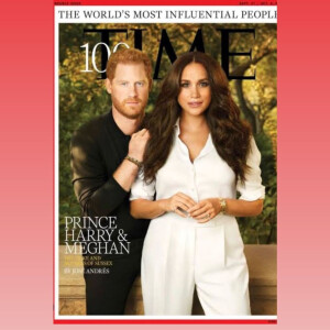 Biah Rodrigues falou sobre inversão de valores e postou uma foto de Meghan Markle à frente do marido, Harry, em capa de revista