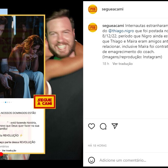 Foto de Maíra Cardi e Thiago Nigro juntos em dezembro do ano passado reforçou rumores de traição