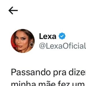 Lexa negou a realização da festa