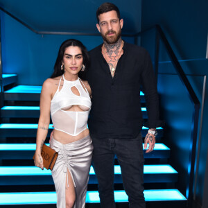 Cleo e o marido, Leandro D'Lucca, curtiram festa de Flavia Pavanelli