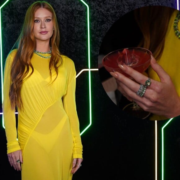 Com vestido amarelo, Marina Ruy Barbosa usou quase R$ 8 mil em joias