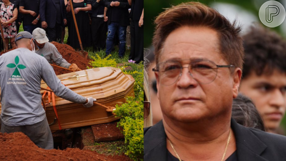 O corpo de Dona Carmem, mãe de Leonardo, foi enterrado neste domingo (02)
