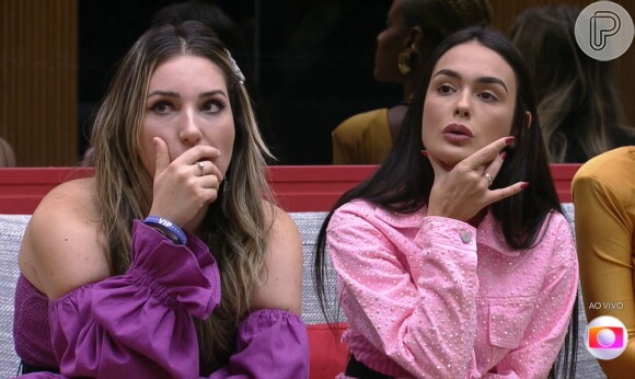 Amanda e Larissa foram as mais votadas no Confessionário e também foram ao Paredão