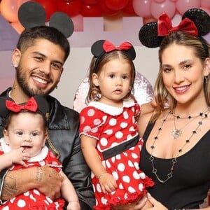 Virgínia Fonseca e Zé Felipe são pais de Maria Alice, de 1 ano, e Maria Flor, de 5 meses