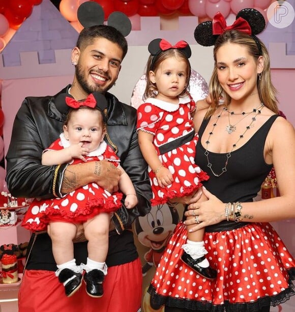 Virgínia Fonseca e Zé Felipe são pais de Maria Alice, de 1 ano, e Maria Flor, de 5 meses