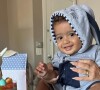 Filho de Viviane Araujo se vestiu de coelhinho para comemorar 'mesversário'