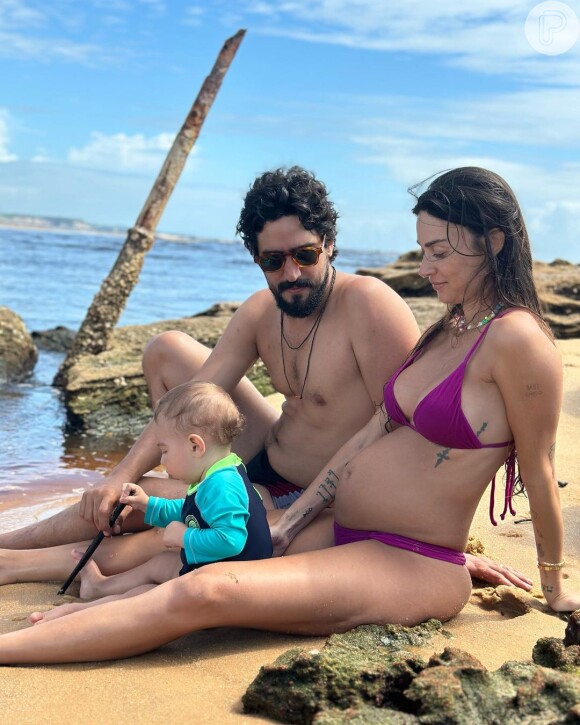 Thaila Ayala e Renato Góes já são pais de Francisco, de 1 ano