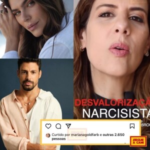 Mariana Goldfarb curtiu no Instagram um vídeo que fala sobre relacionamentos com narcisistas