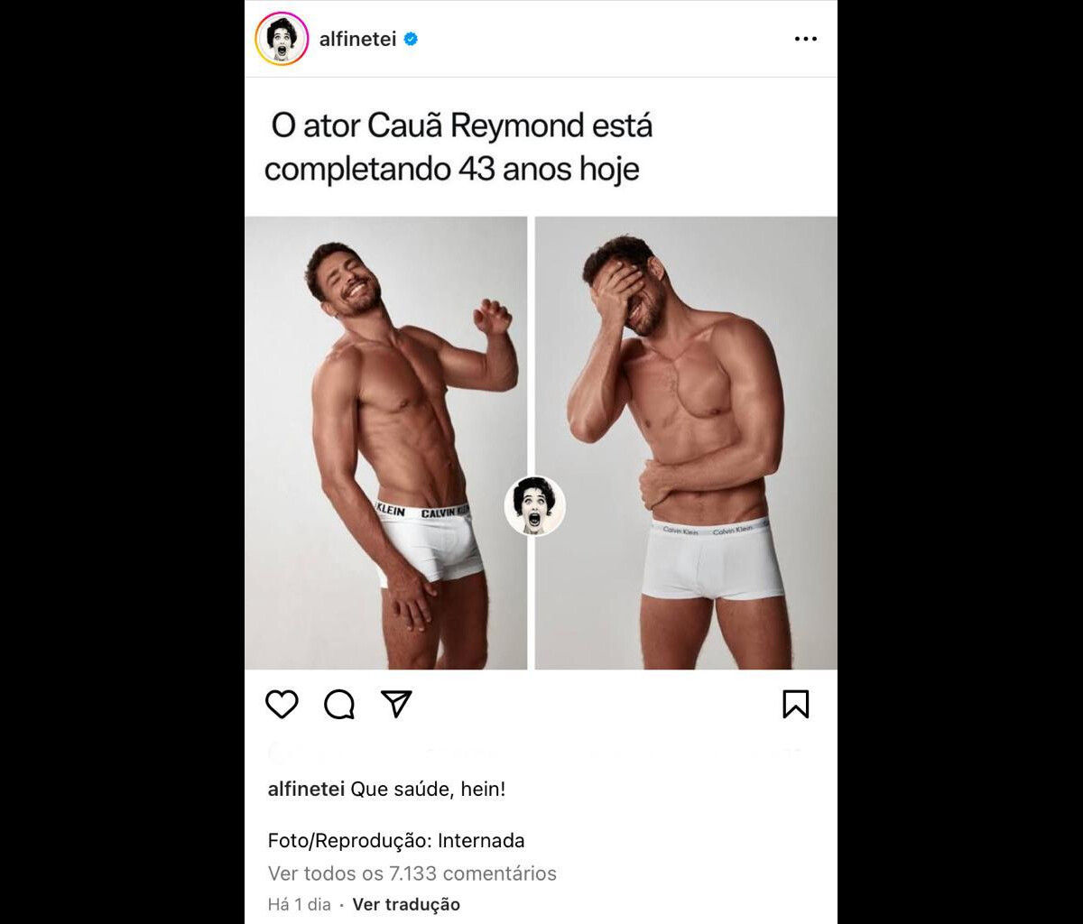 Foto Foto De Cau Reymond De Cueca Branca Ganhou Mais De Mil Likes No Instagram Purepeople