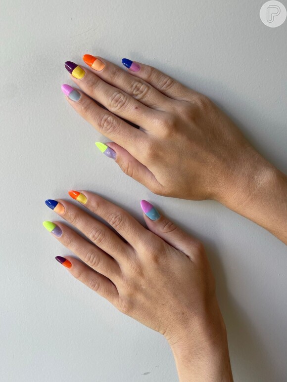 O color block vai deixar a unha decorada mais original e autêntica