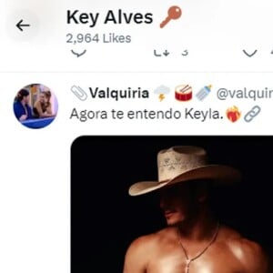 Key Alves curtiu fotos sensuais de Gustavo compartilhadas pelos fãs