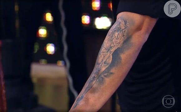 Bruno Gagliasso também já tatuou o corpo de Giovanna Ewbank no braço