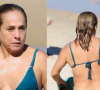 Cissa Guimarães exibe corpão em biquíni de lacinho e curte praia no Rio de Janeiro. Fotos!