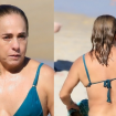 Cissa Guimarães exibe corpão em biquíni de lacinho e curte praia no Rio de Janeiro. Fotos!